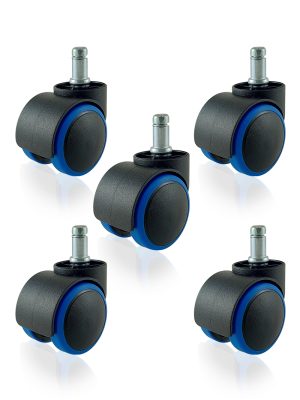 【辦公椅PU輪】5公分系列-型號5003-杯口38mm(1組5入):圖片 7