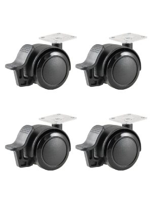 【家具/木櫃專用PU輪】5公分系列-型號5007-杯口14MM（1組4入)：圖片 3