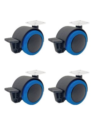【家具/木櫃專用PU輪】5公分系列-型號5007-杯口14MM（1組4入)：圖片 5
