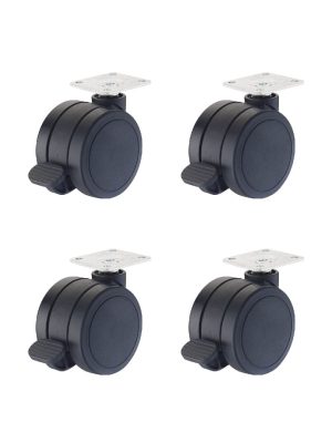 【家具/木櫃專用PU輪】6公分系列-型號6005-杯口23MM(1組4入):圖片 2