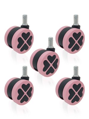 【電競椅專用PU輪】幸運草系列-型號60L1-杯口23mm(1組5入):圖片 8