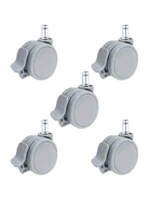 【剎車PU輪】6.5公分系列-型號6505-杯口28mm（1組5入)：圖片 4