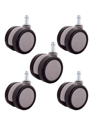 【辦公椅PU輪】6.5公分系列-型號6506-杯口23mm（1組5入)：圖片 7