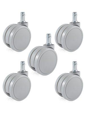 不卡的杯口28mm莫斯科灰色辦公椅輪子6505GUG-28-ncs02