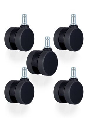 【辦公椅PU輪】5公分系列-型號5501-杯口23mm（1組5入)