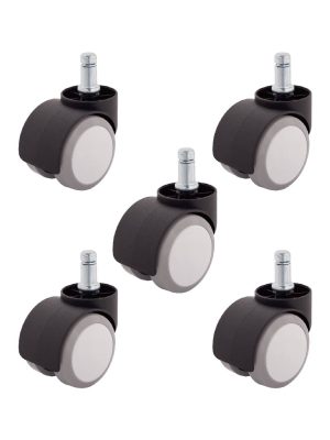 【辦公椅PU輪】5公分系列-型號5007-杯口38mm（1組5入)：圖片 3