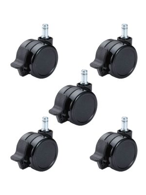 【剎車PU輪】6.5公分系列-型號6506-杯口28mm（1組5入）：圖片 2
